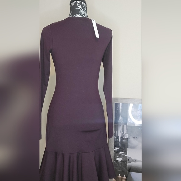 Susana monaco plum ruffle bottom dress - Picture 3 of 5